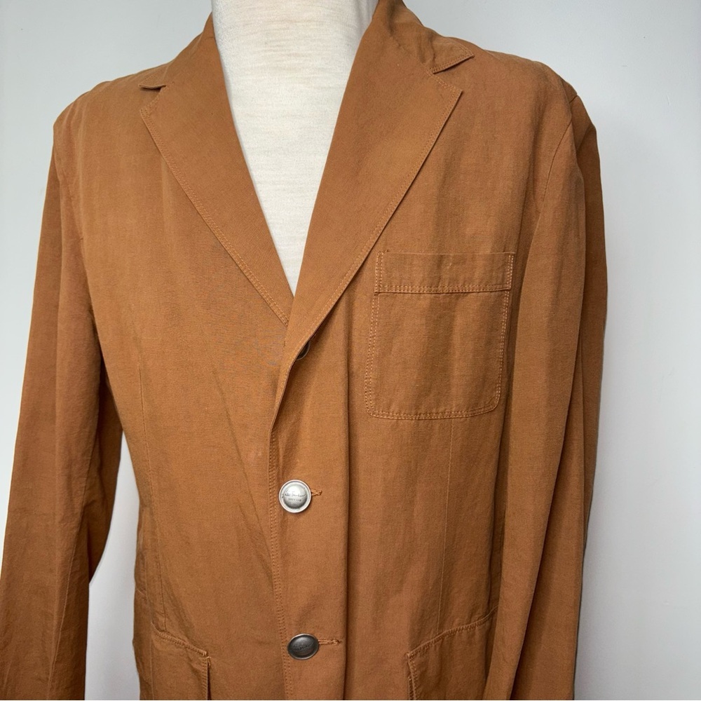 Luis Trenker Linen Cotton Blend Sport Coat Blazer Lightweight Size EUR 52 Italy - Picture 2 of 16